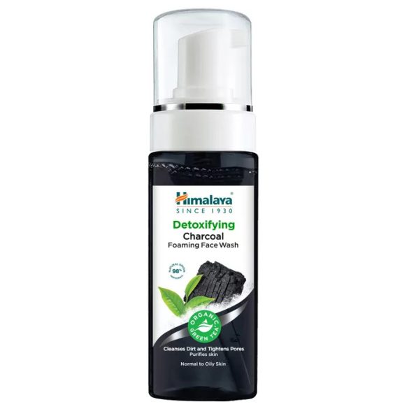 Himalaya Méregtelenítő habzó arclemosó aktív szénnel és bio zöld teával 150ml