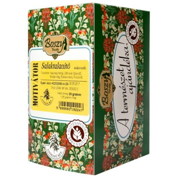 Gyógyfű Boszy MOTIVÁTOR teakeverék 20 db filter 20x1,25 g